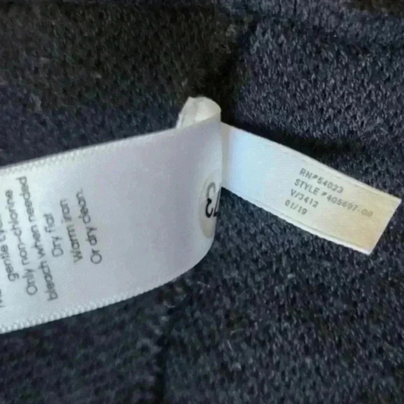 Athleta Venture Sweater Black White  Zipper Closure Cotton Women's size Large - Picture 13 of 15